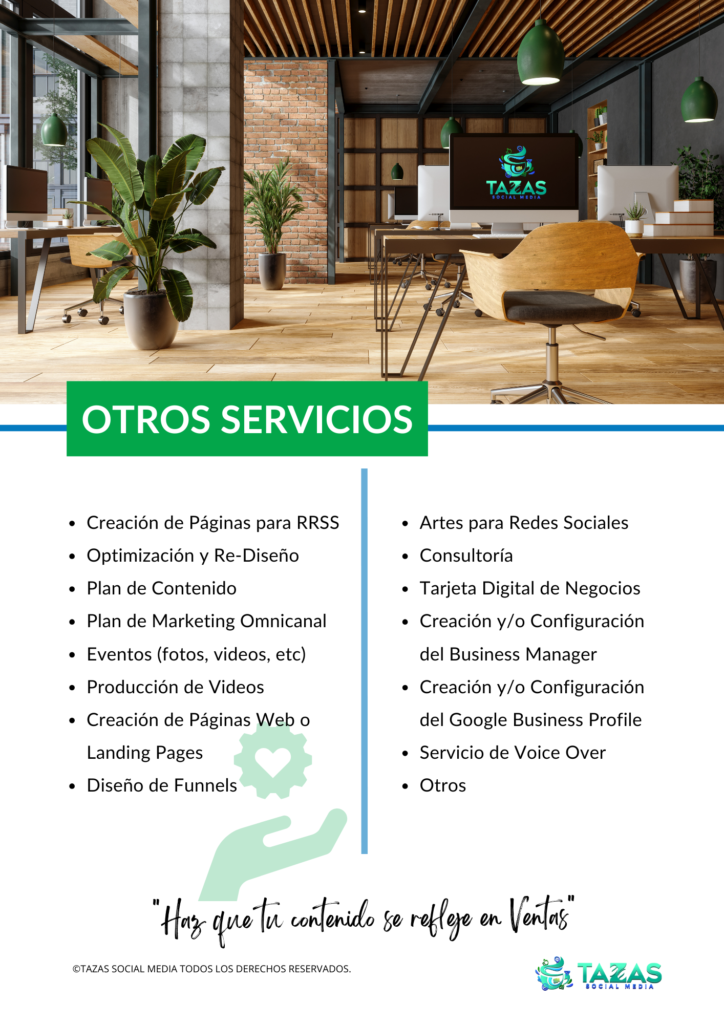 servicios TAZAS